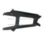 Bumper End support Aluminum Bracket Black - Driver Side (Fit: Freightliner Columbia Truck)