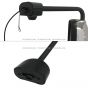 Door Mirror Chrome with Arm - Driver Side (Fit: Mack Grantie CT713 GU713 GU813 T/A CV713 CXU613)
