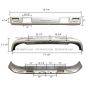 Bumper Plastic White (Fit: 2008-2017 Isuzu NRR and NPR , 2008-2010 GMC W4000 W4500 Trucks)