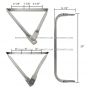 Stainless Steel Door Mirror Bracket - Passenger Side ( Fit: 1991 - 2005 Freightliner FL50 60 70 80 106 1987 - 2005 Freightliner FL112 )