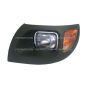Headlight Black with Corner Lamp - Driver Side (Fit: (2002-2007) International 7400 7500 7600, (2004-2008) International CXT Trucks)