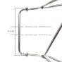 Stainless Steel Door Mirror Bracket ( Fit: 1990-2002 International 4700 4900 8100 8200 8300 1978-2002 International S1600 S1700 S1800 S1900 S2200 S2300 S2500 S2600)