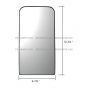 Door Mirror Main with Power and Heating Circuit (Fit: 2008 - 2015 Freightliner Cascadia Truck)