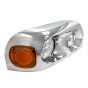 Headlight Chrome with LED Corner Lamp - Passenger Side (Fit: Freightliner Century Truck)