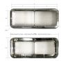 Bezel Chrome (Fit: Kenworth T400 T600 T800 W900B W900L Classic 120/132, Peterbilt 378 379, Western Star 4900 Truck)