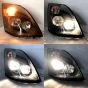 Headlight Black with Halogen Bulb - Passenger Side (Fit: 2004-2018 Volvo VNL VN VNM)