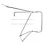 Door Mirror Mounting Bracket Arm Stainless Steel - Passenger Side ( Compatible with CHEVROLET C5500 C6500 C7500 C8500 KODIAK & GMC C4500 C5500 C6500 C7500 C8500 TOPKICK 1990-2002 )