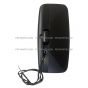 Door Mirror Main & Convex Combination Heated Black - Driver Side (Fit: Mitsubishi Fuso FE FH FG FG4x4 FK455, Isuzu NPR NRR, Nissan UD, Chevrolet/GMC W5500 Trucks)