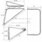 Door Mirror Mounting Bracket Arm Stainless Steel - Passenger Side ( Compatible with Ford 96 - 98 Compatible with Sterling 99 - 10 A8513 A9513 A9522 L7501 L8501 L8511 L8513 L9501 L9511 L9513 L9522 )
