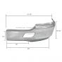 Steel Bumper Chrome with Support Bracket- Driver Side (Fit: 2013 - 2020 kenworth T680 )