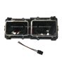 Headlight Housing Base with 3 Pin Female Connector - Passenger Side (Fit:1993-2007 Freightliner FLD 112 120 Trucks)