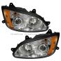 Headlight with LED Bulbs - Driver And Passenger Side (Fit: Kenworth T660 T600 T370 T270 T170 T470 T440 T700 Trucks)