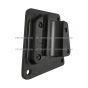 Bottom Mount Bracket for Door Mirror Arm Aluminum Black - Driver Side ( Fit: after 2005 Peterbilt335 340 357 382 385 386 325 330 348 388 389 365 367 Truck )