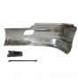 Steel Bumper Chrome with Support Bracket - Passenger Side (Fit: 2013 - 2020 kenworth T680 )