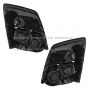 Headlight LED style Black With LED Bulbs - Driver And Passenger Side (Fit: 2004-2018 Volvo VNL VN VNM)