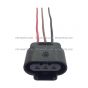 3 Wire Plug 3 Pin Female High and Low Beam Connector for Corner Lamp Sockets