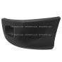 Side Bumper End with Cover Black without Fog Light Hole- Driver Side (Fit: 2013-2020 Peterbilt 579)