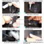 Interior Door Handle Black - Passenger Side (Fits:07-13 Chevrolet Silverado 1500 2500HD 3500HD Suburban 1500 2500 Tahoe Avalanche GMC Sierra 1500 2500HD 3500HD Yukon XL1500 XL2500 Escalade)