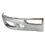 Bumper End Chrome Plastic with Fog Light Hole - Passenger Side  (Fit: 2008-2018 kenworth T660 )