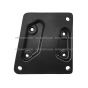 Bottom Mount Bracket for Door Mirror Arm Aluminum Black - Passenger Side ( Fit: after 2005 Peterbilt335 340 357 382 385 386 325 330 348 388 389 365 367 Truck )