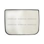 Wide Angle Mirror Glass with Heating Circuit - Passenger Side (Fit: Kenworth T370, T470, T600, T660, T700, T2000 ; Peterbilt (with Power Only) 325, 330, 335, 337, 340, 348, 365, 367, 379, 382, 384, 385, 386, 387, 388, 389 Trucks)