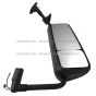 Door Mirror Power Heated Black Cover with Bracket Arm - Passenger Side ( Fit: 2004 - 2023 Volvo VNL 2004 - 2017 Volvo VNM 2018 - 2023 Volvo VNR 2013 - 2023 Volvo VNX )