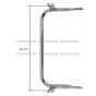 Stainless Steel Door Mirror Mounting Bracket Arm with Mounting Angles - Driver Side Fit: ( Before 2005 Peterbilt ) 377 357 359 385 375 379 281 351 330 348 Truck