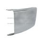 Steel Bumper End Chrome - Driver Side (Fit: 2003-2023 Freightliner M2 106 112 Bussiness Class)