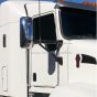 Door Mirror Power Heated Chrome with Arm Assembled - Passenger Side (Fits: Kenworth T660 T600 T370 T270 T800 Trucks)