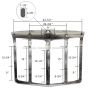 Peterbilt 579 Grill Surround Chrome (Fit: 2013-2020 Peterbilt 579)