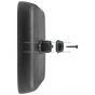 14  x 7 1/2  Rear View FLAT Main Mirror Black (Compatible with International DuraStar 4300 4400 WorkStar 7300 7400 7500 7600 TransStar 8500 8600 2002 - 2017 Various Trucks with 1 1/8  DIA Mirror Arm)