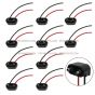 10pcs 2 pin Wire Pigtail for Sealed Trailer Clearance, Side Marker Lights