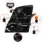 Headlight Black - Passenger Side (Fit: 2004-2018 Volvo VNL VN VNM)