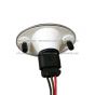 Front Fender Side Marker/Turn Signal Light Clear/Amber with 3 Wire Plug 3 Pin High/Low Beam Female Connector (Fit: 2002-2019 Freightliner M2 All Models)