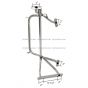 Door Mirror Mounting Bracket Arm Stainless Steel - Driver Side ( Fit: 1997 - 2023 Western Star Trucks 4700 4800 4900 4900E 4900EX 4900FA 5800 5900 6900 )