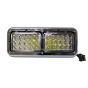 LED Headlight with Bezel - Passenger Side (Fit: Kenworth T400 T600 T800 W900B W900L Classic 120/132, Peterbilt 378 379 & Western Star 4900 Trucks)