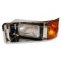 Headlight with Insert Bezel Chrome - Driver Side (Fit: Mack CH613 SBA Trucks)