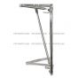 Stainless Steel Door Mirror Bracket - Passenger Side ( Fit: 1991 - 2005 Freightliner FL50 60 70 80 106 1987 - 2005 Freightliner FL112 )