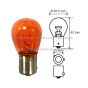 7507 Amber/Amber Bulb