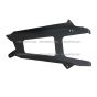 Bumper End support Aluminum Bracket Black - Passenger Side (Fit: Freightliner Columbia Truck)