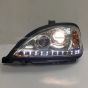 Headlight with Amber/white LED Strip at Bottom - Driver Side (Fit: Freightliner Columbia Truck)