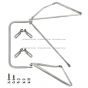 Door Mirror Mounting Bracket Arm Stainless Steel - Driver Side (Compatible with Ford 96 - 98, Compatible with Sterling 99 - 10 A8513 A9513 A9522 L7501 L8501 L8511 L8513 L9501 L9511 L9513 L9522 models)