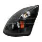 Headlight Black with Halogen Bulb - Driver Side (Fit: 2004-2018 Volvo VNL VN VNM)