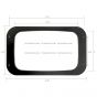 Headlight Bezel Plastic Black (Fit: 1991 - 2004 Mack RD 600 688 690S)