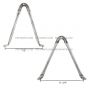 Stainless Steel Door Mirror Bracket ( Fit: 1990-2002 International 4700 4900 8100 8200 8300 1978-2002 International S1600 S1700 S1800 S1900 S2200 S2300 S2500 S2600)