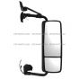 Door Mirror Power Heated Black Cover with Bracket Arm - Passenger Side ( Fit: 2004 - 2023 Volvo VNL 2004 - 2017 Volvo VNM 2018 - 2023 Volvo VNR 2013 - 2023 Volvo VNX )