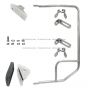 Door Mirror Mounting Bracket Arm Stainless Steel - Passenger side ( Compatible with CHEVROLET T6500 T7500 T8500 GMC T6500 T7500 T8500 ISUZU FRR FSS FTR FVR FXR 1997-2010 )
