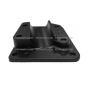 Bottom Mount Bracket for Door Mirror Arm Aluminum Black - Passenger Side ( Fit: after 2005 Peterbilt335 340 357 382 385 386 325 330 348 388 389 365 367 Truck )