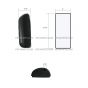 Rear View Main Door Mirror Black NOT Heated NO Power (Fit: Hino 258 268 338 358ï¼(2016-2019) Isuzu FTR, (2016-2019) Chevrolet Low Cab Forward (LCF) Series, (2008 - 2019) Isuzu NPR NQR NRR Trucks)