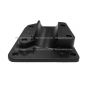 Bottom Mount Bracket for Door Mirror Arm Aluminum Black - Driver Side ( Fit: after 2005 Peterbilt335 340 357 382 385 386 325 330 348 388 389 365 367 Truck )